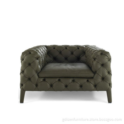 Windsor Three Seater Sofa Tufted Chesterfield Couch